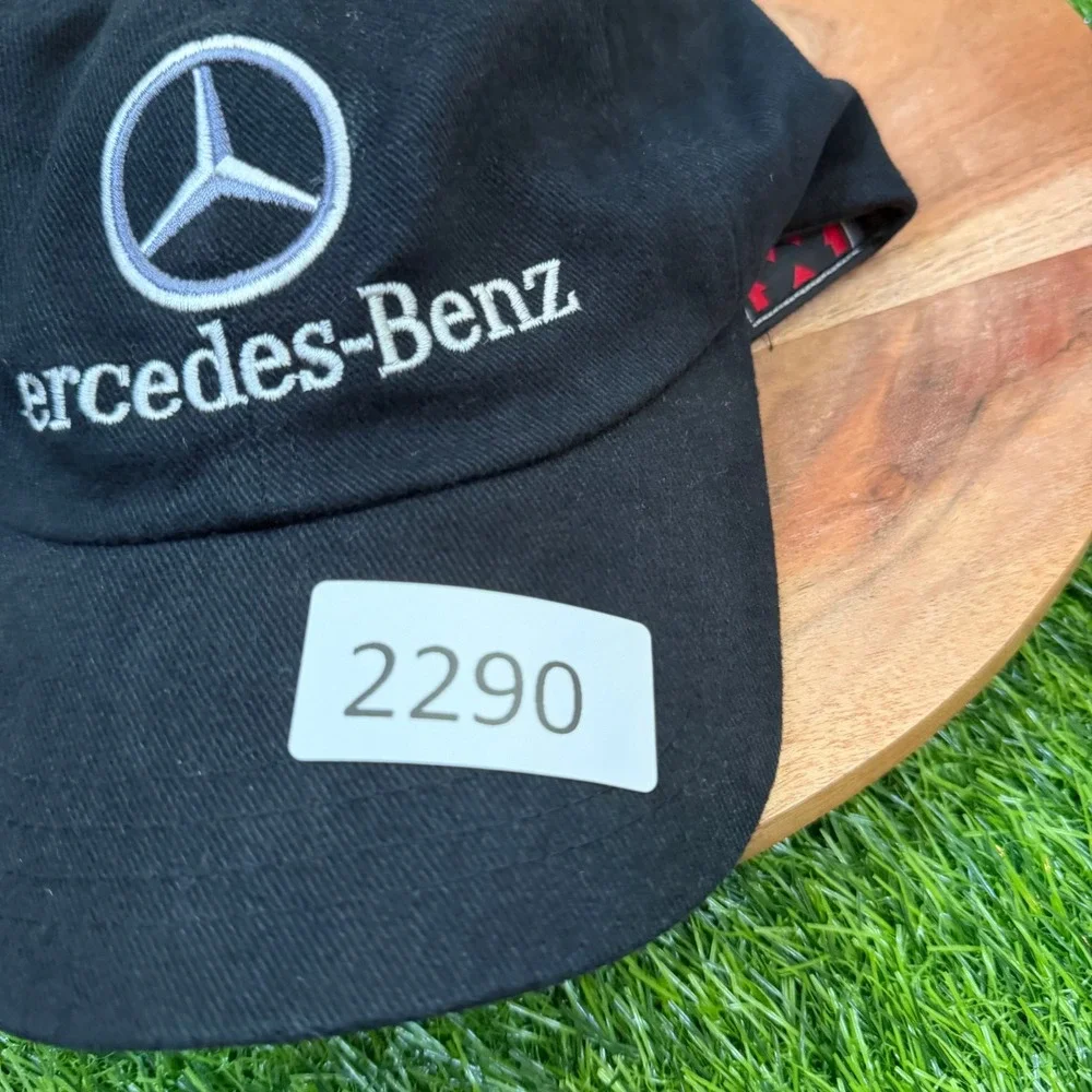 Mercedes Benz TechCenter Baseball Cap Mens One Size Black Embroidered Logo